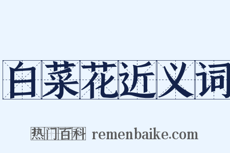 白菜花近义词是什么意思的图片